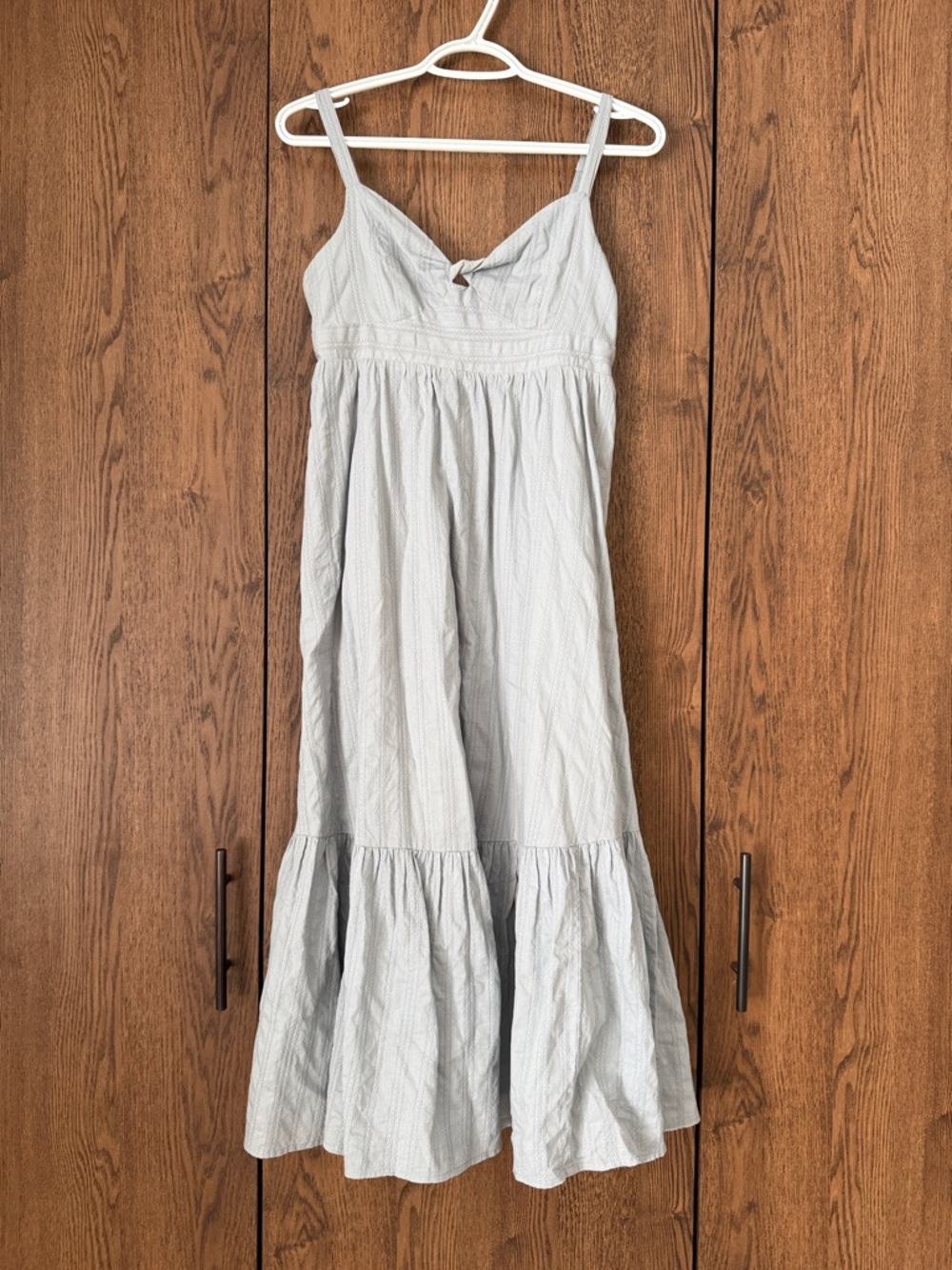 Gentle Fawn Pale Blue Smocked Maxi Dress